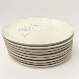 Set of 9 TST EVER YOURS Boutonniere  SALAD PLATES~6 5/8" Taylor Smith & Taylor A